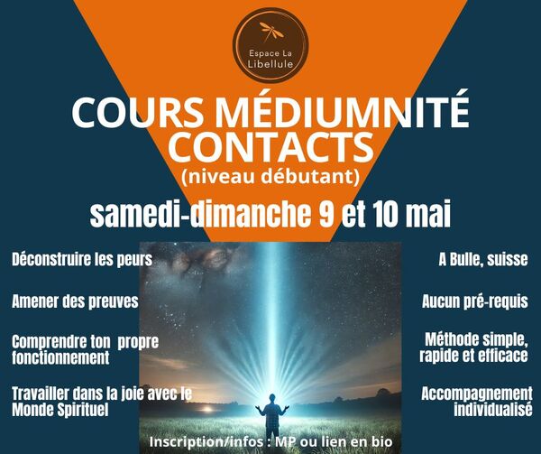 Cours de Médiumnité de Contact, niveau débutant