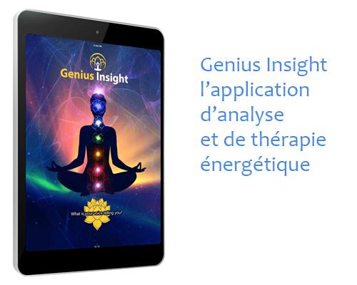 Genius Insight - l'application unique d'analyse et de thérapie quantique, facile à utiliser. Accédez à la thérapie quantique à prix abordable.