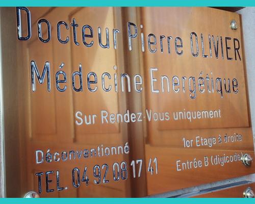 Plaque professionnelle.