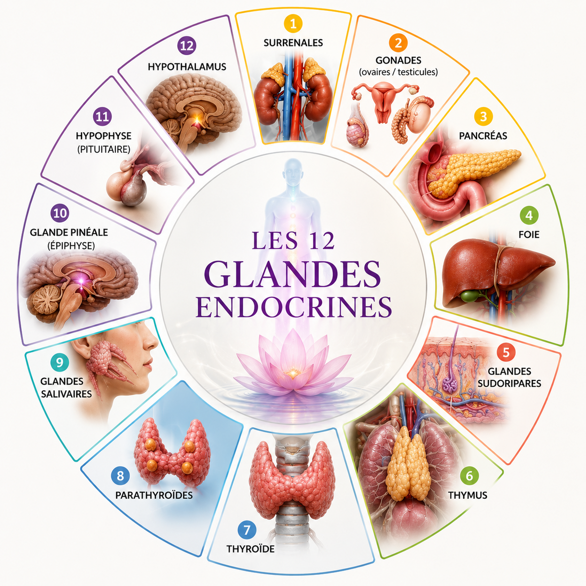 Une formation complète et accessible pour découvrir la Chromo-Luminothérapie Musicale et apprendre à personnaliser les séances grâce à la Carte d’Identité Vibratoire (C.I.V.) et au biorythme. Vous découvrirez l’utilisation de la Lumière, des couleurs, de la musique et des ondes-formes, ainsi que leurs correspondances avec les chakras et les glandes. Une approche originale du bien-être, à pratiquer en présentiel ou à distance.
