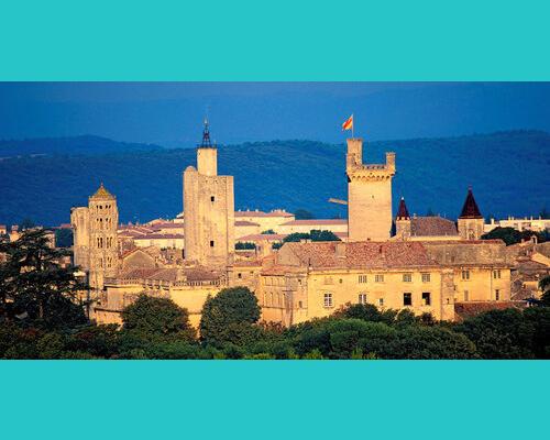 Uzès, magnifique ville Ducale dans le Gard, proche de Nîmes, Occitanie.